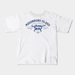 Masonboro Island, NC Beach Knot Summer Vacation Kids T-Shirt